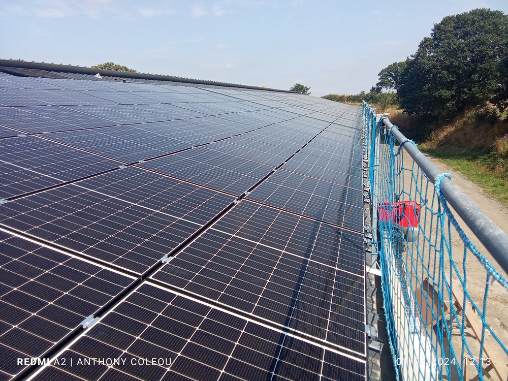 Installation solaire photovoltaïque en toiture