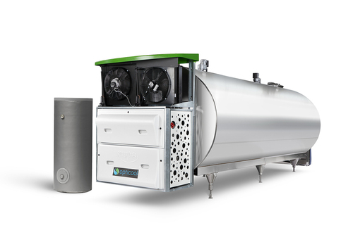 Groupe frigorifique OPTICOOL pour tank à lait de nouvelle génération, à basse consommation et faible impact carbone