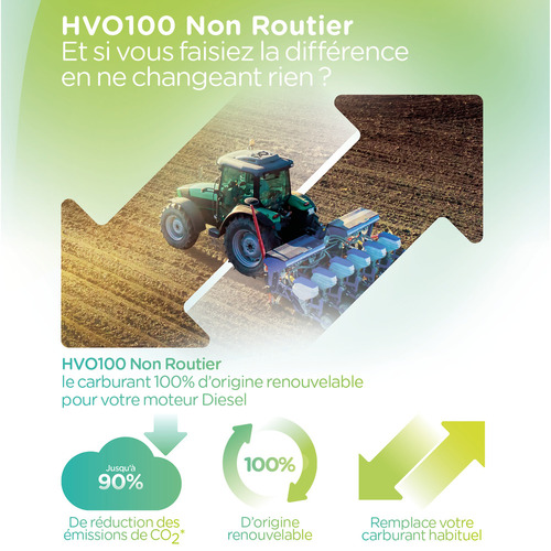 HVO100 carburant d'origine 100% renouvelable
