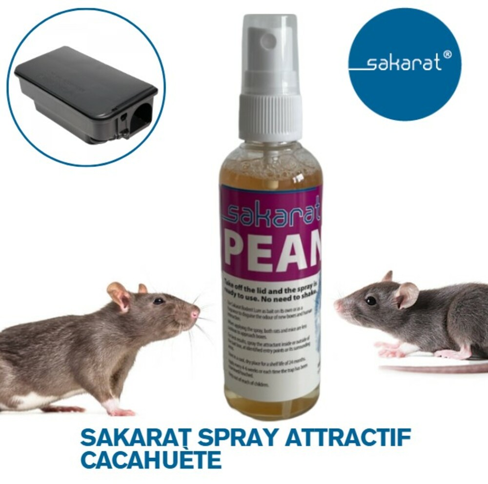 SAKARAT® RODENT LURE SPRAY ATTRACTIF RONGEURS CACAHUÈTE