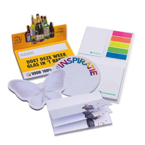 Note adhesive , a la forme , avec pop up