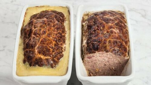 236229 - Terrine de canard aux 2 foies et aux girolles 1,2 kg La Grande Charcuterie