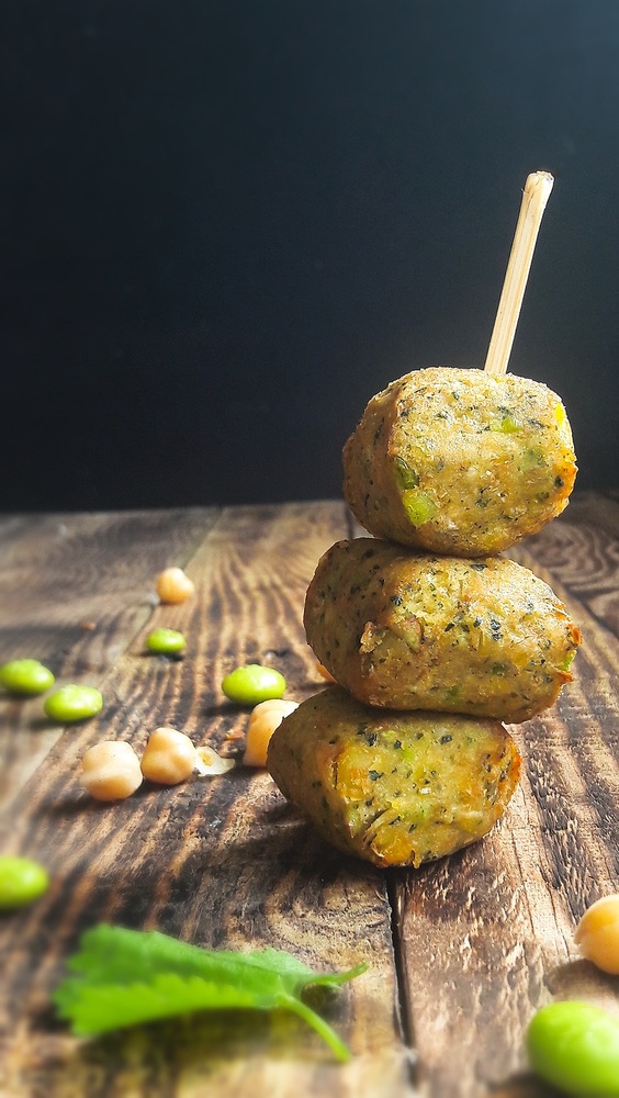 Falafels, fèves menthe et coriandre 20g cuites à coeur surgelées code PPF 160711