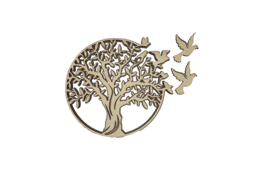 Emblème cercueil arbre de vie