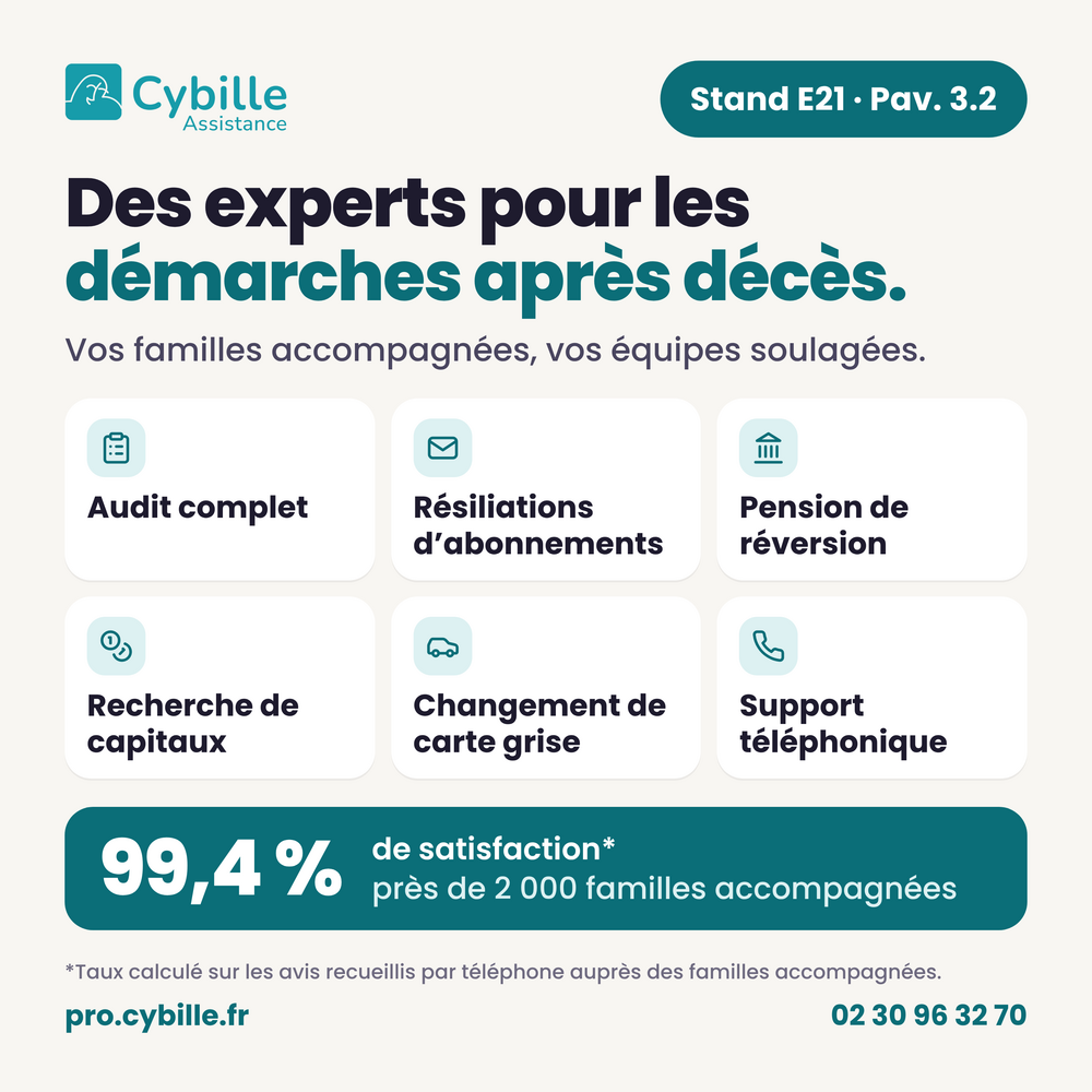 Cybille Assistance : une équipe d'experts pour accompagner vos familles dans toutes les démarches après décès.