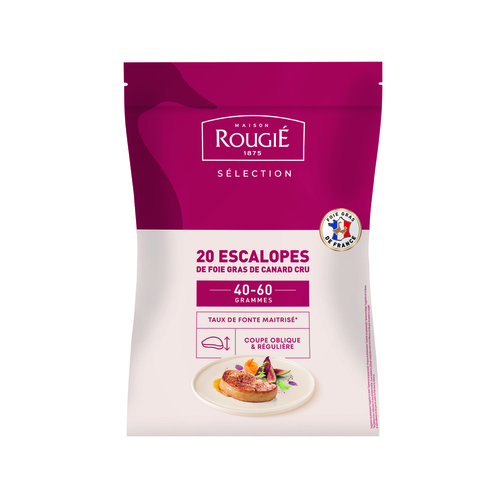ESCALOPES FOIE GRAS DE CANARD Calibre 40/60 - code 39987