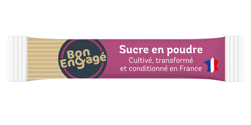 295986 Sucre en poudre en bûchette 4 g Bon&Engagé