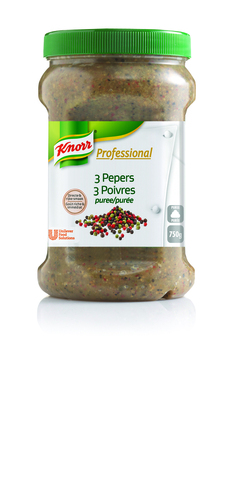 Knorr Professional Purée de 3 poivres 750g