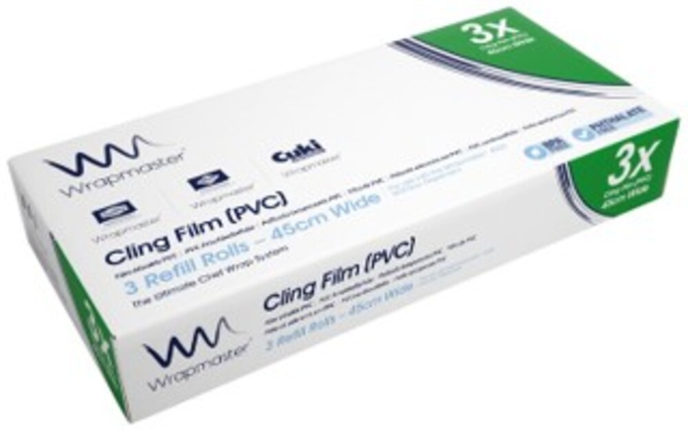Film étirable alimentaire PVC 45cm x 300m en rouleau pour Wrapmaster 4500 WRAPMASTER CORESCO
