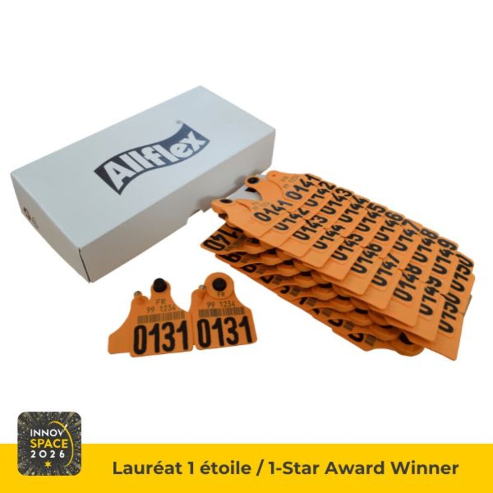 Cardboard packaging for official bovine ear tag