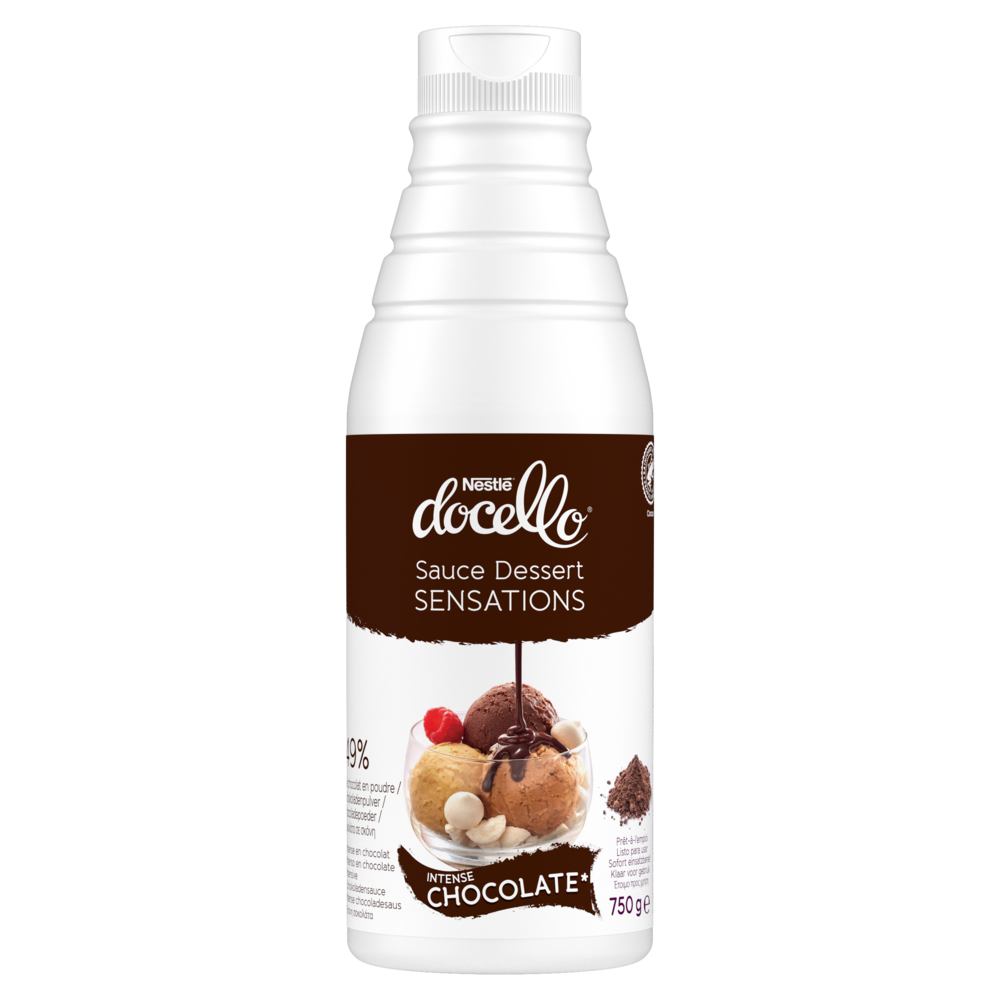 NESTLÉ® DOCELLO® Sauce Dessert Sensations Intense Chocolate – Bouteille de 750 g