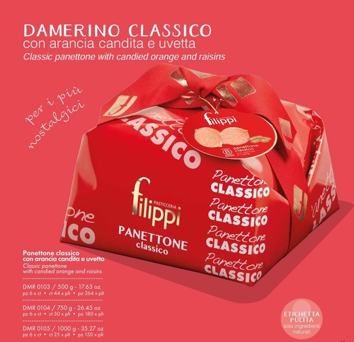 Panettones traditionnels Pasticceria Fillippi
